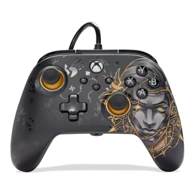 Image of PowerA Advantage Wired Controller for Xbox Series XS Fortnite, Midas, Gamepad, Video Game Controller, Gaming USB C, works with One and Windows 10/11, Officially Licensed