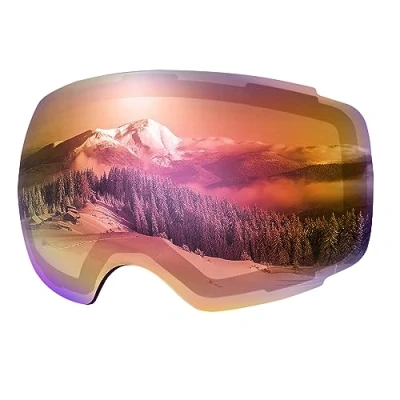 Image of OutdoorMaster Ski Goggles PRO Replacement Lens 20+ (VLT 45% Fuchsia with Free Carrying Pouch)