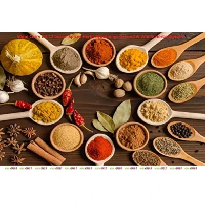 Image of 50gm Curry Kit 12 Indian Spices Herbs Seasonings Ground &amp; Whole HerbsnSpiceit