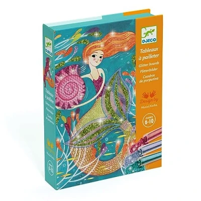 Image of Djeco DJ09507 For Older Children Glitter Boards, Mixed