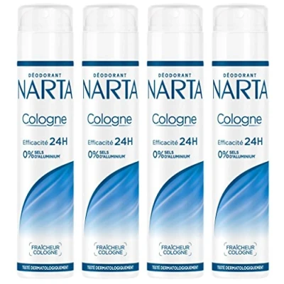 Image of NARTA Cologne Fresh Deodorant Spray 200 ml Pack of 4