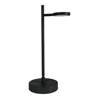 Image of Näve LED table lamp Lupa, black Height 45 cm Metal Touchdim