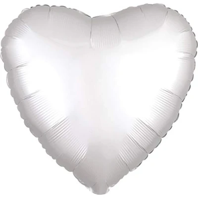 Image of amscan 3859001 SD H: Satin White Heart