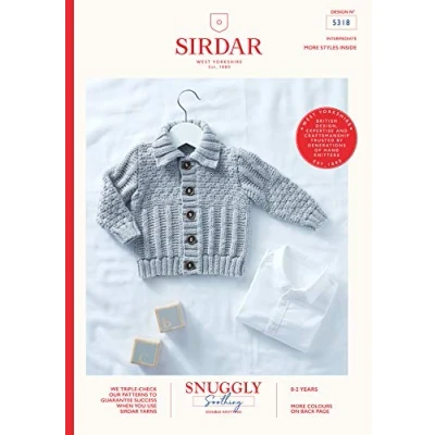 Image of Sirdar Snuggly Soothing Knitting Pattern Booklet 5318 Jacket