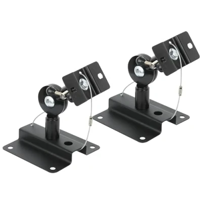 Image of Beetronic 2 x Universal Anti Theft Speaker Wall Mounting Rotate Tilt Satellite Brackets M5