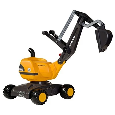 Image of ROLLY TOYS 42/108/4 Volvo Mobile Excavator Vehicle,Yellow,102 cm x 43 74