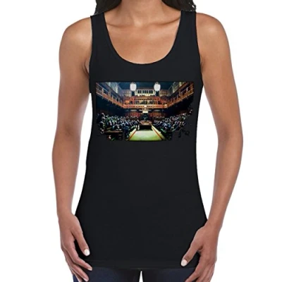 Image of Tribal T Shirts Womens Banksy Monkey Parliament Vest Top (2XL, Black)
