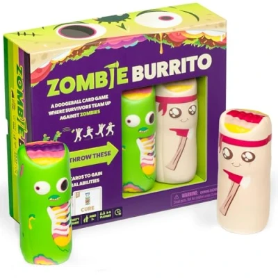 Image of Exploding Kittens Zombie Burrito 3 6 Players Ages 7+ 15 Minutes to Play Dodgeball Card Game Party Game, Family Night, Kid and Adult