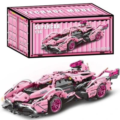 Image of CIJINAY Technic Sports Car Building Block Kit for Lambo, 788 PCS Racing Model Set, Super Brick, Vehicle Construction Toys Gifts Kids Adults