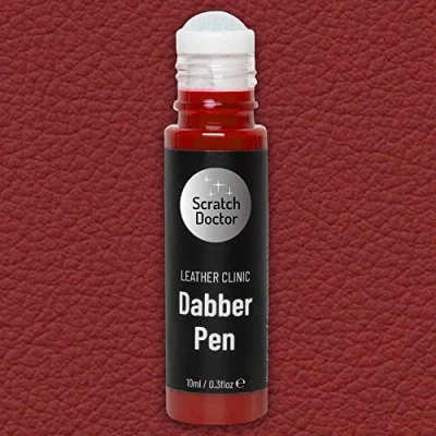 Image of Scratch Doctor Leather Repair Pen Self Seal Dye Recolour Scratches &amp; Marks on Car Seats Interior (Coral Red)