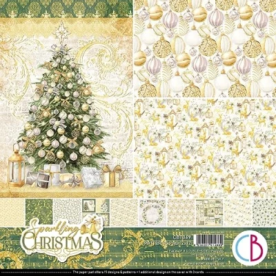 Image of Ciao Bella Sparkling Christmas 12&quot;x12&quot; Patterns Pad