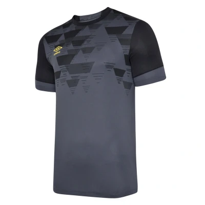 Image of Umbro Childrens Unisex Childrens/Kids Vier Jersey (Carbon/Black) Size 7 8Y