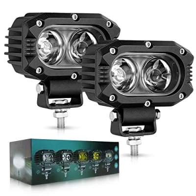 Image of CO Light CO914Z F LED Driving Lights 4inch 48W Flood Beam Work Fog Pod for Motor ATV Truck Boat Tractor Forklift, 914Z 2pcs,White