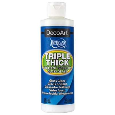 Image of Decoart Tg01 9 Triple Thick Gloss Glaze, 8 Ounce Glaze