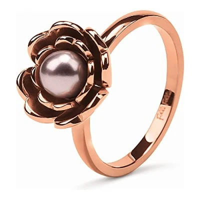 Image of Folli Follie Women&#039;s Ring Stainless Steel Pink Size 16 (3R16T056RDP)