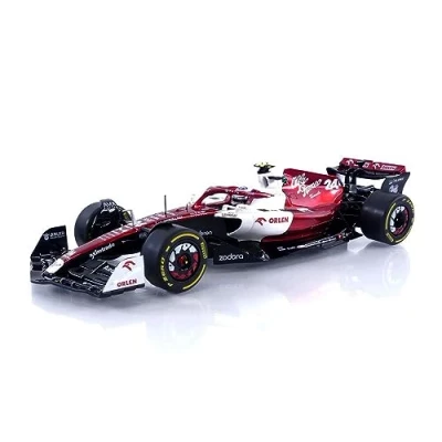 Image of solido MODELLINO IN SCALA COMPATIBILE CON ALFA ROMEO C42 N.24 CANADA GP 2022 G.ZHOU 1:18 SL1810202