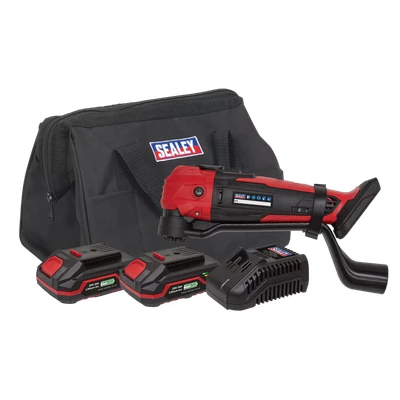 Image of Sealey Cordless Oscillating Multi Tool Kit 20V SV20 Series 2 Batteries