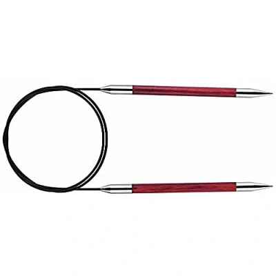 Image of KnitPro Royale: Knitting Pins: Circular: Fixed: 40cm x 6.00mm, Birchwood, brass, Multi Colour, 6mm
