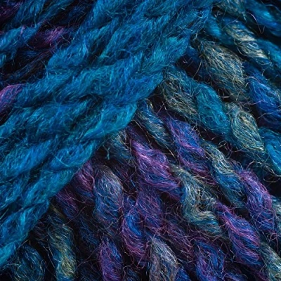 Image of Marble Chunky Knitting Yarn by James Brett 200g (Purple/Blue/Teal MC8)