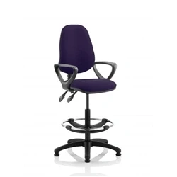 Image of Eclipse Plus II Lever Task Operator Chair Purple +Arms Draughtsman Kit
