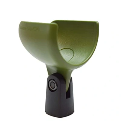 Image of Battle Plan Harmonica Accessories Ammo Clip 520 Bullet Mic Holder Compatible With Shure 520DX Green Bullet, Superlux D112/C and Other Similar Microphones (Olive Green)