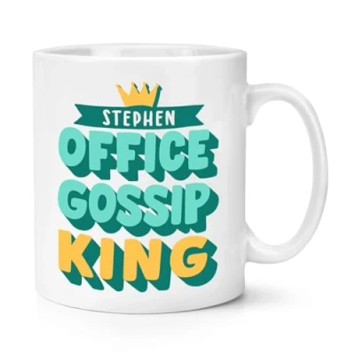 Image of Personalised Office Gossip King 10oz Mug Cup