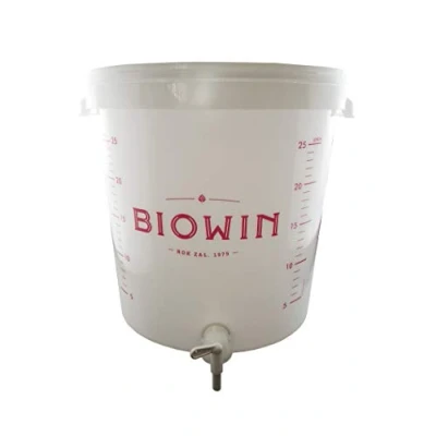 Image of (30L) Large Fermentation Bucket with Graduation Scale,LCD Thermometer,airlock,Bung,tap and Free Syphon Tube LCD Thermometer !
