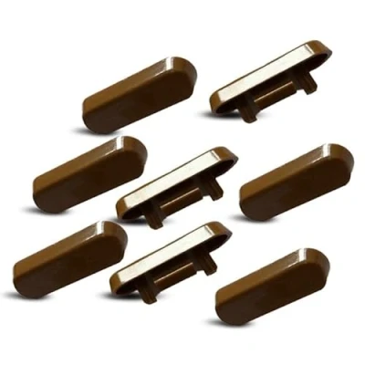 Image of Glazing Supplies Direct 100 x UPVC Drainage Caps Durable Weep Hole Covers, Replacement Drain for double glazed doors and windows, Made in UK from Hardwearing Materials ASA (Oak)