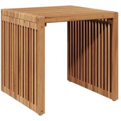 Image of vidaXL Garden Side Table 45 x 42.5 cm Solid Teak Wood