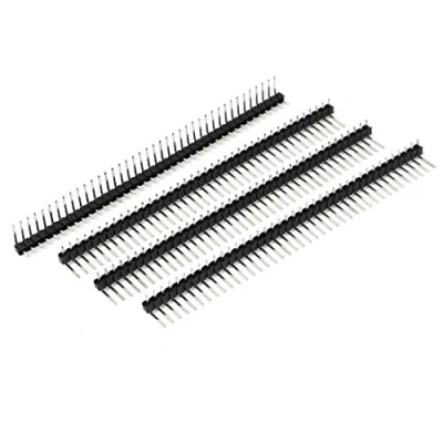 Image of sourcing map Right Angle 40 Pin 2.54mm Single Row Male Header Strip 4pcs