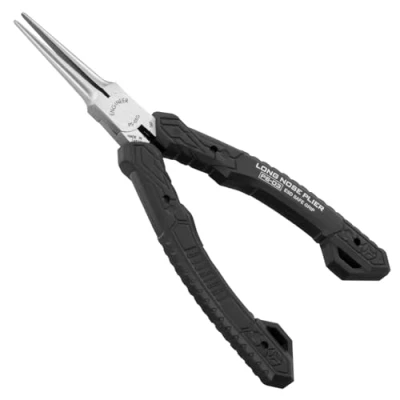 Image of Compact Precision Long Nose Pliers (Needle tip),Professional Grade, ESD Safe with Carbon Steel Jaws. Made in Japan. ENGINEER ps 03,Black,141mm