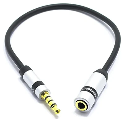 Image of VITALCO TRS to TRRS Microphone Adapter Mini Jack 3.5 Male 3.5mm Female Cable