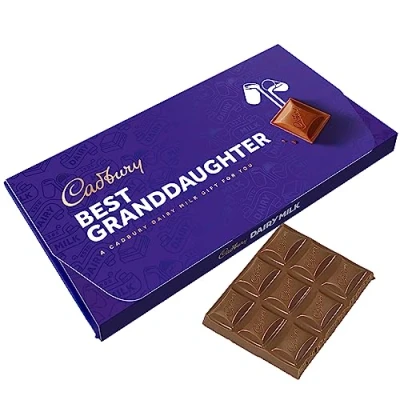 Image of Cadbury Best Granddaughter Dairy Milk Chocolate Bar With Gift Envelope