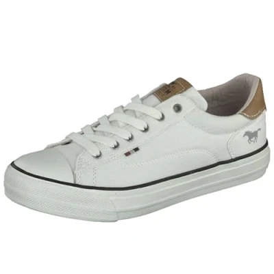 Image of Mustang 1272307 women&#039;s Shoes (Trainers) in White
