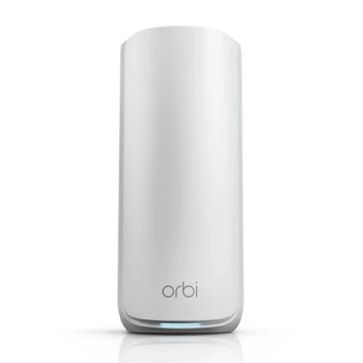 Image of Netgear Orbi 870 Series (RBE870) Tri band WiFi 7 Mesh Add on Satellite, Works with RBE872 and RBE873, Adds Coverage up to 2,500 sq. ft, BE21000 802.11be (up 21 Gbps), White