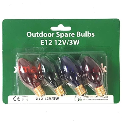 Image of Christmas Direct Spare Bulbs Garden Fairy Lights SBFLOMC 4 Bulb Pack