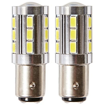 Image of Ring Premium Rw382Led 6000K Ice White 12V 382 P21W Ba15S Bayonet Brake Stop Or Tail Light Led Bulbs Pair