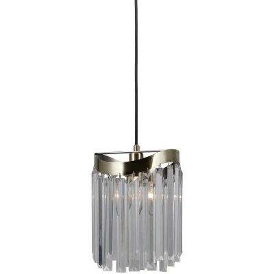 Image of Italux Lighting Stylized Hanging Pendant Antique Bronze 1 Light, E14