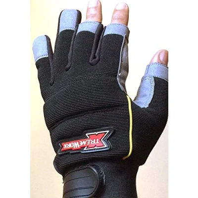 Image of Carpenter Electricians Construction Mechanics Work Safety Gloves Size Medium