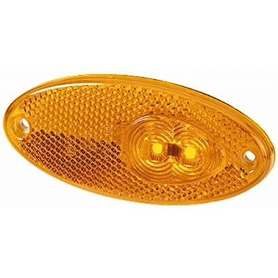 Image of HELLA 2PS 964 295 057 Side Marker Light LED 24V mounting Lens Colour: Yellow Cable: 500mm left/right Quantity: 80