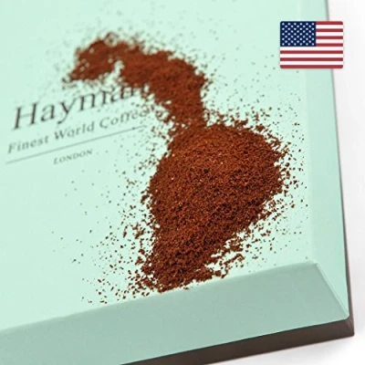 Image of Hayman Coffee, 100% Kona Ground Coffee Medium Roast, Fresh Roasted 200 grams/7 Ounces (Pack of 1) Pure Ground, Hawaiian Hawaii