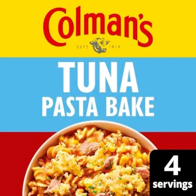 Image of Colman&#039;s Tuna Pasta Bake Recipe mix perfect with melted cheese quick to prepare sauce 44 g