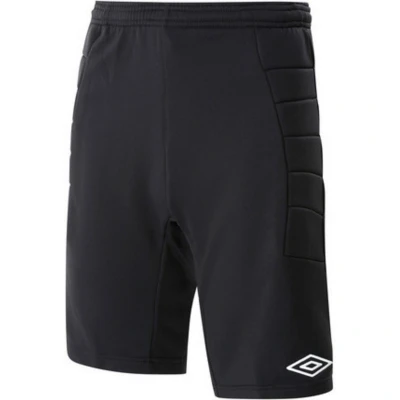 Image of Umbro Childrens Unisex Childrens/Kids Padded Goalkeeper Shorts (Black) Size 7 8Y
