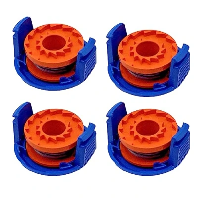 Image of URPIZY 4 Pack Grass Trimmer Spool Lawn Mower Line with Cover and For MacAllister MGTP18Li 1.5mm 1x2.5m Strimmer