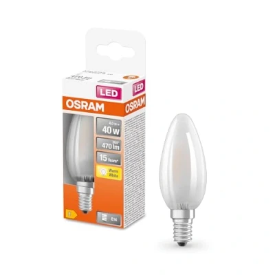 Image of Osram LED Lamp Base: E27 Warm White 2700 K 4 W Replacement for 40 clear Retrofit CLASSIC P