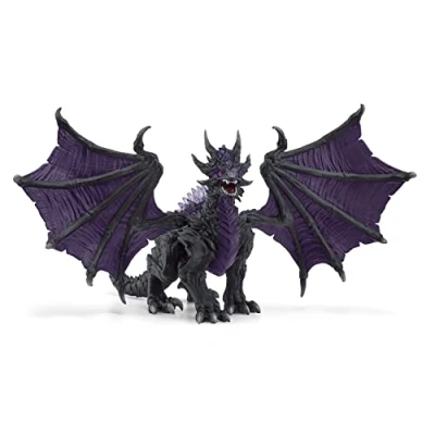 Image of schleich Eldrador 70152 Creatures Shadow Dragon Action Figure Ultra Realistic Dark with Movable Wings Highly Durable Toy Ideal Gift for Boys and Girls Ages 7+