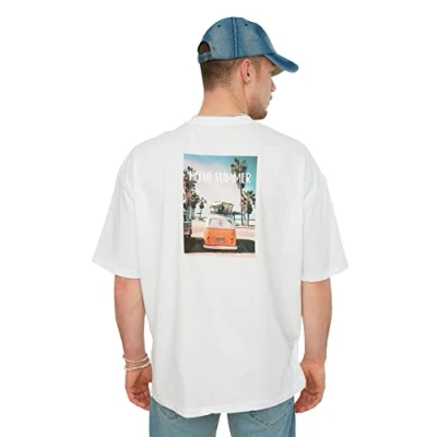 Image of Trendyol Man Young Regular fit Basic Crew Neck Knit T Shirt White