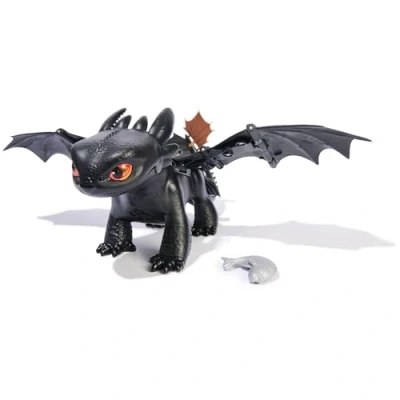Image of Dreamworks Dragons How to Train Your Dragon, Tame &amp; Interactive Toothless, Dragon Toy with 60 Sounds Reactions, Kids Toys for Boys Girls Ages 4 up