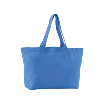 Image of Westford Mill Organic Cotton Twill Shopper bag/Tote bag Cornflower Tote for men &amp; women bag, travel gym