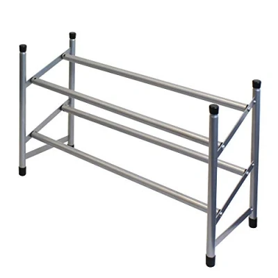Image of JVL 2 TIER EXTENDABLE SHOE RACK